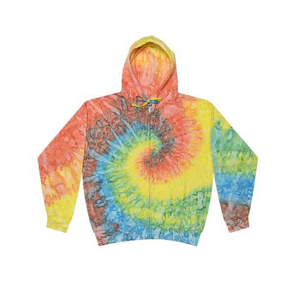 Picture of Adult Tie-Dyed Full-Zip Hooded Sweatshirt