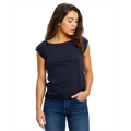 Picture of Ladies' 3.8 oz. Cap Sleeve Raw Edge Open Neck