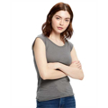 Picture of Ladies' 3.8 oz. Cap Sleeve Raw Edge Open Neck
