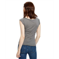 Picture of Ladies' 3.8 oz. Cap Sleeve Raw Edge Open Neck