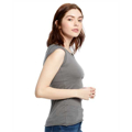 Picture of Ladies' 3.8 oz. Cap Sleeve Raw Edge Open Neck