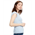 Picture of Ladies' 3.8 oz. Cap Sleeve Raw Edge Open Neck