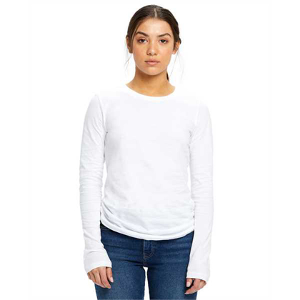 Picture of Ladies' 4.3 oz. Long-Sleeve Crewneck