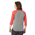 Picture of Unisex Eco-Jersey™ 3/4-SleeveRaglan Henley