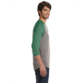 Picture of Unisex Eco-Jersey™ 3/4-SleeveRaglan Henley