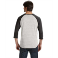 Picture of Unisex Eco-Jersey™ 3/4-SleeveRaglan Henley