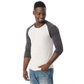 Picture of Unisex Eco-Jersey™ 3/4-SleeveRaglan Henley