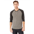 Picture of Unisex Eco-Jersey™ 3/4-SleeveRaglan Henley