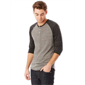 Picture of Unisex Eco-Jersey™ 3/4-SleeveRaglan Henley