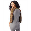 Picture of Unisex Eco-Jersey™ 3/4-SleeveRaglan Henley