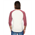 Picture of Unisex Eco-Jersey™ 3/4-SleeveRaglan Henley