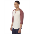 Picture of Unisex Eco-Jersey™ 3/4-SleeveRaglan Henley