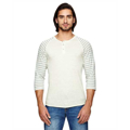 Picture of Unisex Eco-Jersey™ 3/4-SleeveRaglan Henley