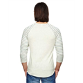 Picture of Unisex Eco-Jersey™ 3/4-SleeveRaglan Henley