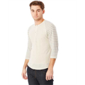 Picture of Unisex Eco-Jersey™ 3/4-SleeveRaglan Henley