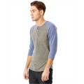 Picture of Unisex Eco-Jersey™ 3/4-SleeveRaglan Henley