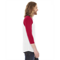 Picture of Unisex Poly-Cotton USA Made 3/4-Sleeve Raglan T-Shirt