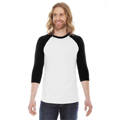 Picture of Unisex Poly-Cotton USA Made 3/4-Sleeve Raglan T-Shirt