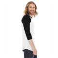 Picture of Unisex Poly-Cotton USA Made 3/4-Sleeve Raglan T-Shirt