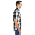 Picture of Men's Short-Sleeve Plaid Pattern Woven Shirt