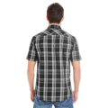 Picture of Men's Short-Sleeve Plaid Pattern Woven Shirt