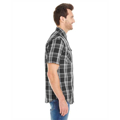 Picture of Men's Short-Sleeve Plaid Pattern Woven Shirt