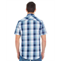 Picture of Men's Short-Sleeve Plaid Pattern Woven Shirt