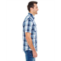 Picture of Men's Short-Sleeve Plaid Pattern Woven Shirt