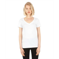 Picture of Ladies' Combed Ring-Spun Cotton Deep-V T-Shirt