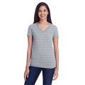 Picture of Ladies' Invisible Stripe V-Neck T-Shirt