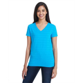 Picture of Ladies' Invisible Stripe V-Neck T-Shirt