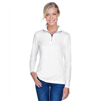 Picture of Ladies' Cool & Dry Sport Performance Interlock Quarter-Zip Pullover