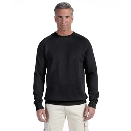 Picture of 7 oz. Organic/Recycled Heathered Fleece Raglan Crew