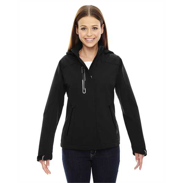 Picture of Ladies' Axis Soft Shell Jacket with Print Graphic Accents