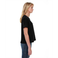 Picture of Ladies' 3.5 oz., 100% Cotton Raw-Neck Boxy T-Shirt