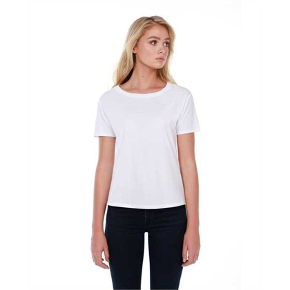 Picture of Ladies' 3.5 oz., 100% Cotton Boxy High Low T-Shirt