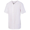 Picture of Unisex Pin Stripe Full Button Baseball Jersey
