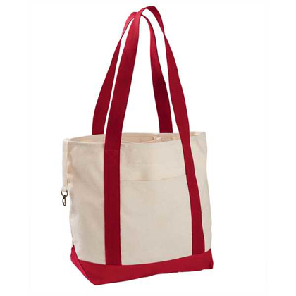 Picture of 12 oz. Organic Cotton Canvas Boat Tote Bag