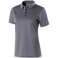 Picture of Ladies Polyester Textured Stripe Shift Polo