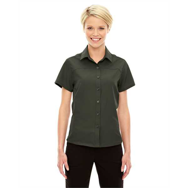 Picture of Ladies' Charge Recycled Polyester Performance Short-Sleeve Shirt