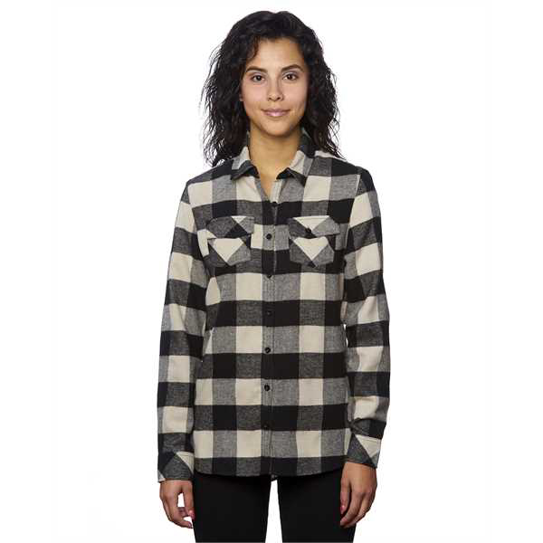 Picture of Ladies' Plaid Boyfriend Flannel Shirt