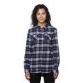 Picture of Ladies' Plaid Boyfriend Flannel Shirt