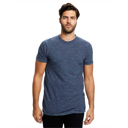 Picture of Men's 6 oz. True Indigo Striped Crew