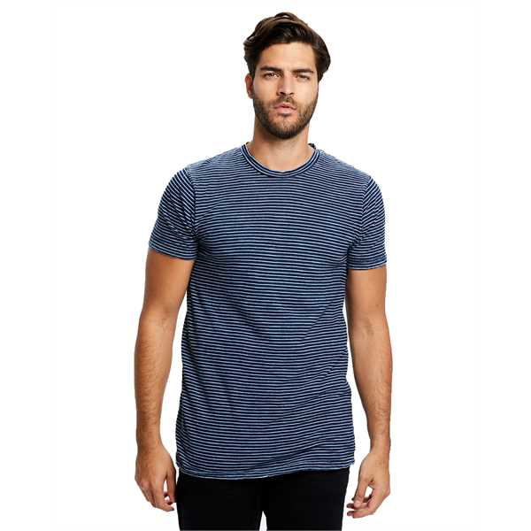 Picture of Men's 6 oz. True Indigo Striped Crew