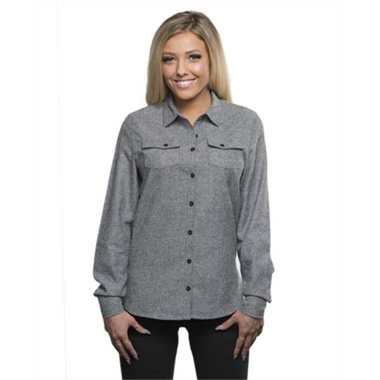 Picture of Ladies' Solid Flannel Shirt