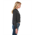 Picture of Ladies' 4.3 oz., CVC Cropped Hoodie T-Shirt