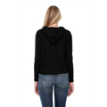 Picture of Ladies' 4.3 oz., CVC Cropped Hoodie T-Shirt