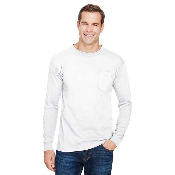 Picture of Unisex Union-Made Long-Sleeve Pocket Crew T-Shirt