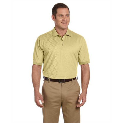 Picture of Men's Performance Oxford Piqué Argyle Polo