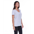 Picture of Ladies' 3.69 oz., 50% Cotton / 50% Modal Open V-Neck T-Shirt